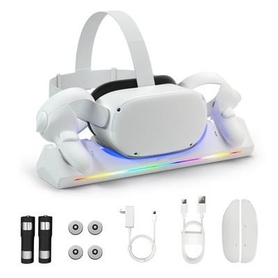 NEW Bioherm Charging Dock Oculus Quest 2 Magnetic Charging Station Meta 2 VR RGB