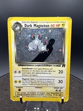 Dark Magneton Holo 11/82 Team Rocket Rare Pokémon Card SWIRL