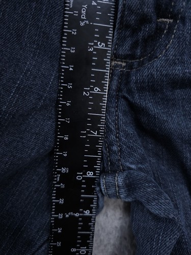 WRG Wrangler Jeans Co Boys Size 6 Regular Cargo Straight Leg Blue Denim Vintage - Picture 7 of 9