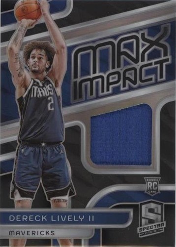 Dereck Lively II Autograph Card 44/50 Mavericks 2023-24 Panini 