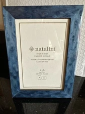 4x6 NATALINI PHOTO/PICTURE FRAME BLUE MARBLE LOOK