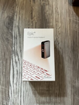 Epic Mobile Projection Keyboard by Celluon Magic Cube QWERTY Silver Bluetooth