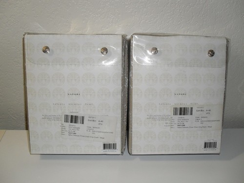 TWO NATORI PALAWAN KING COVERLET SHAMS MSRP $320 COASTAL BEACH - Picture 4 of 4
