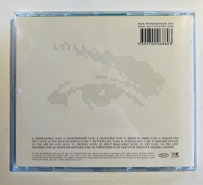 【プロモ版】マイケルジャクソン Invincible CD JACKSON,MICHAEL - Invincible - Amazon.com Music