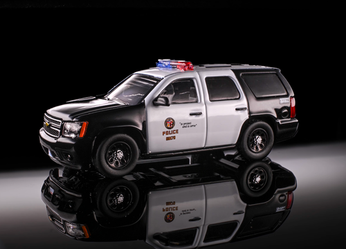 1:64 596Modello Tahoe Polizia Pattuglia Autostrada SUV Modello Diecast Metallo Auto BN - Foto 11 di 33