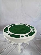 Antiker Pokertisch/Spieltisch 2Versionen in 1Esstisch Massivholz Poker 120cm Nr5