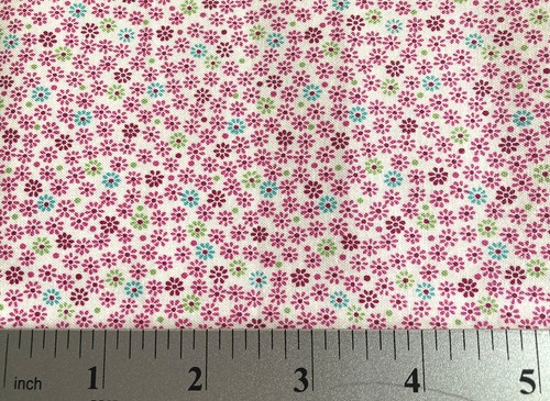 Tiny Calico Pink Green Stonehill Collection Donna Wilder /Fabric Traditions BTY - Picture 5 of 5