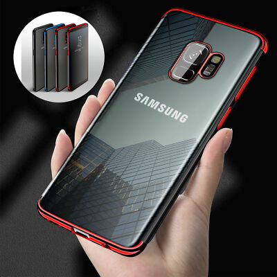 Silikon Schutzhülle Back Plating TPU Soft Case Cover für Samsung Galaxy S7 S8 S9