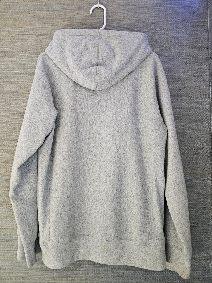 Supreme Box Logo Hoodie Hooded Sweatshirt Heather Grey Size LARGE