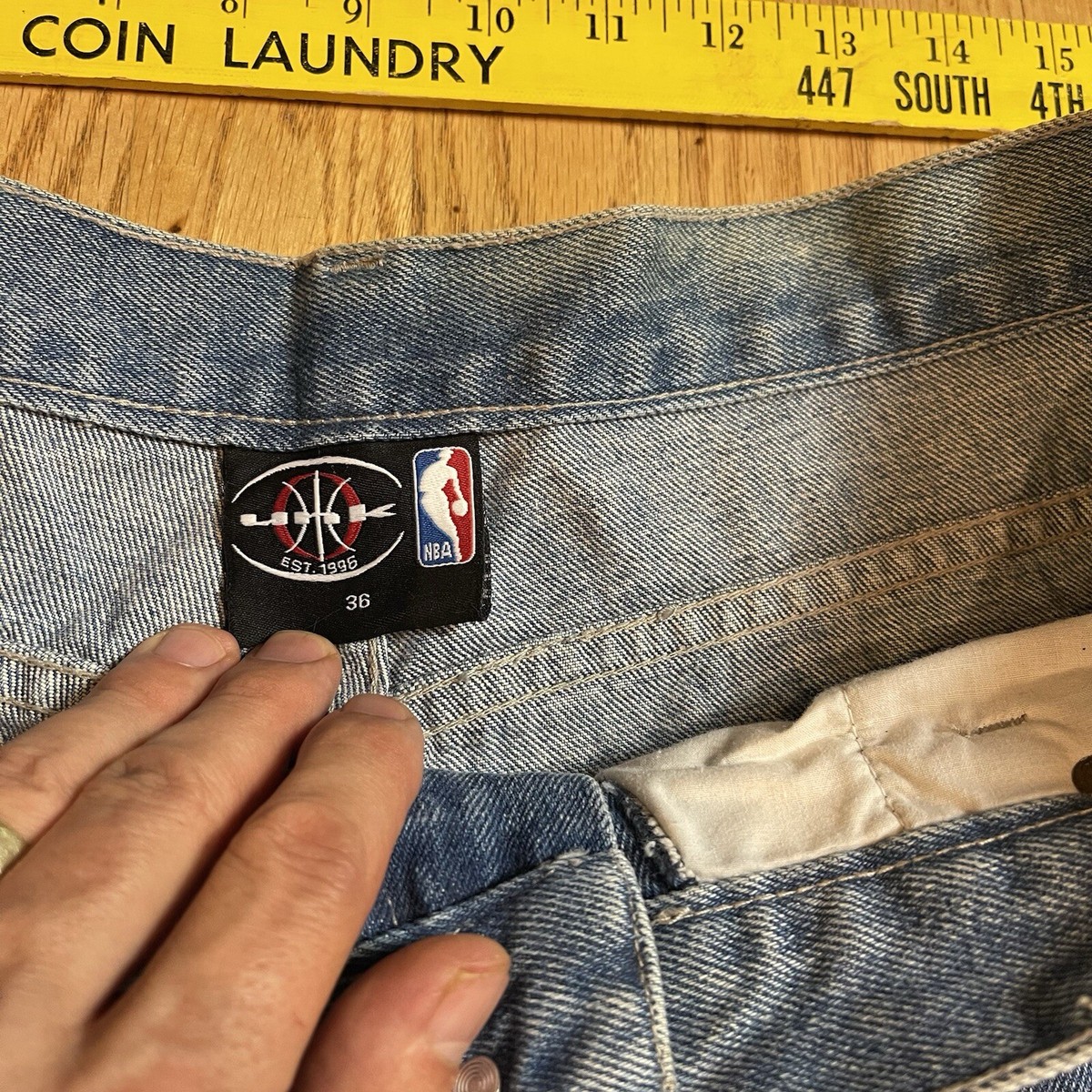 NWT Unk Embroidered Jeans NBA Knicks Lakers & More Basketbal 36 x