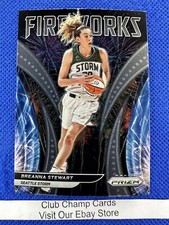 2022 #15 Breanna Stewart WNBA Panini Prizm Fireworks Base Insert Storm