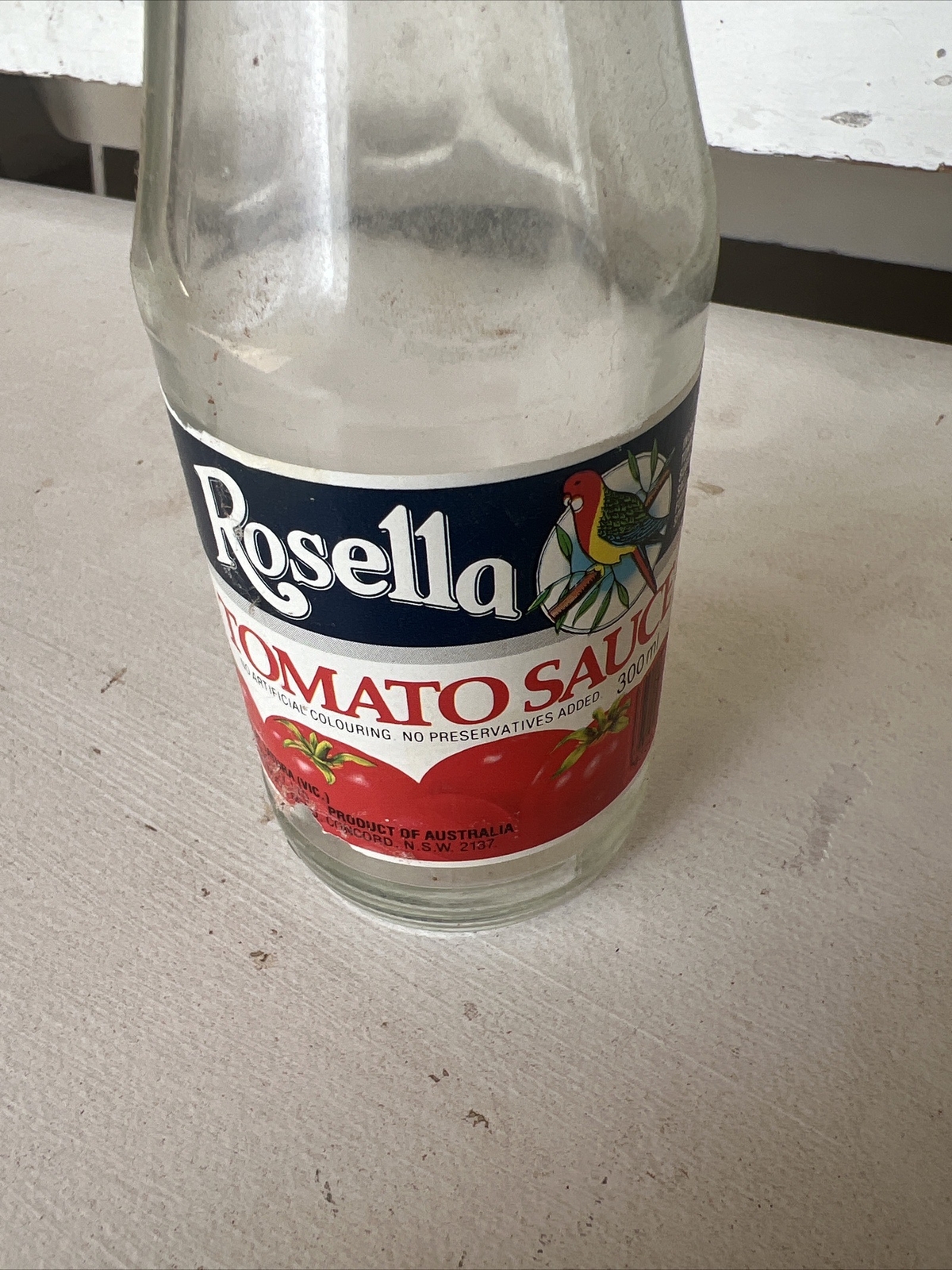 rosella tomato sauce bottle 300 Ml paper label advertising Nice Lid eBay