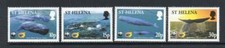 ST HELENA MNH 2002 SG872-875 ENDANGERED SPECIES - SPERM WHALE