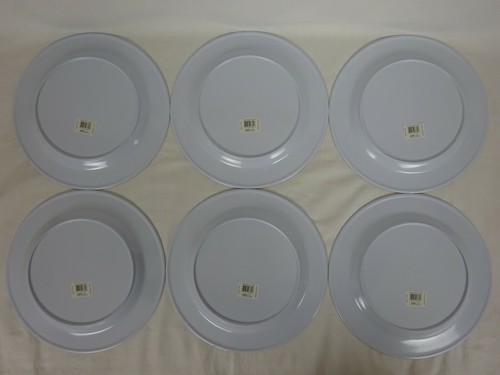 Set of 6 Sand Surf & Sea Melamine Dinner Plates ~ Ocean Pier Scene ~ - Picture 4 of 5