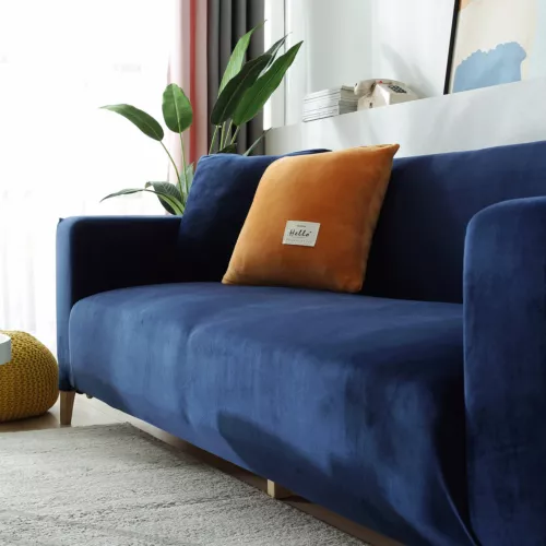1/2/3/4 Sitzer Samt Sofa Bezug L-Form Stretch Sofa Schutz für Wohnzimmer - Bild 51 von 57