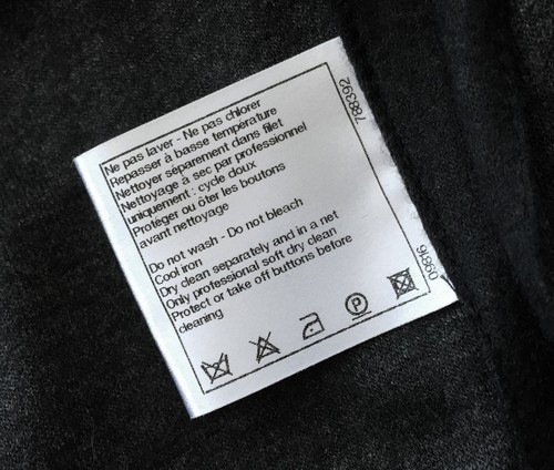 $ 5.420 CHANEL schwarze silberne Knopfstrick-Wolljacke * FR 42/US 8 * MAKELLOS - Bild 10 von 11