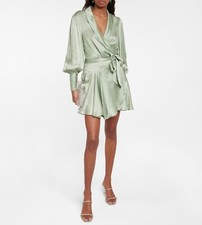 Zimmermann Silk Wrap V-Neck Minidress size 3/US size 10