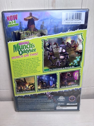Oddworld: Munch's Oddysee -Platinum Hits (Xbox, 2001) Brand New Sealed - Picture 2 of 4