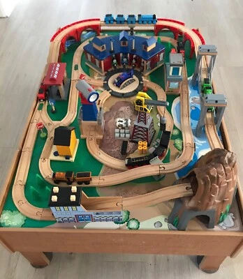 Imaginarium Wooden Train Table And Accessories Toys Indoor