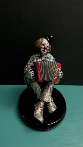 Mida Barbieri Italia Payaso Plata Joker Bufón Acordeón Prendedor Escultura Arte - Imagen 17 de 18