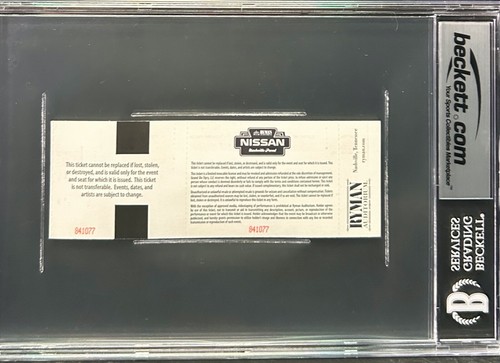 MICHAEL NESMITH THE MONKEES Signed Auto Concert Ticket Slabbed Encapsulated BAS - Picture 2 of 2