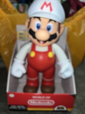 World of Nintendo Fire Mario 20 Inch Figure Series 1-2 7 Points of
