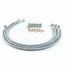 HONDA 1982 CB 900 C CUSTOM GALFER BRAIDED STAINLESS STEEL FRONT BRAKE LINE KIT
