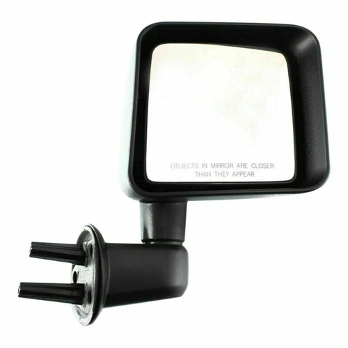 Fits 2007-10 Jeep Wrangler Right RH Manual Mirror Manual Folding Textured Black