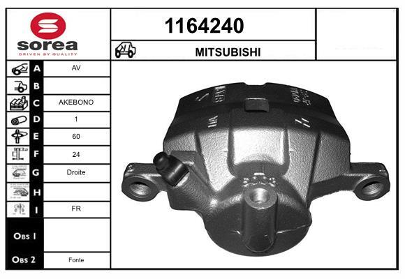 Étrier de frein SNRA 1164240 MITSUBISHI L400 pour trajets quotidiens et longs voyages