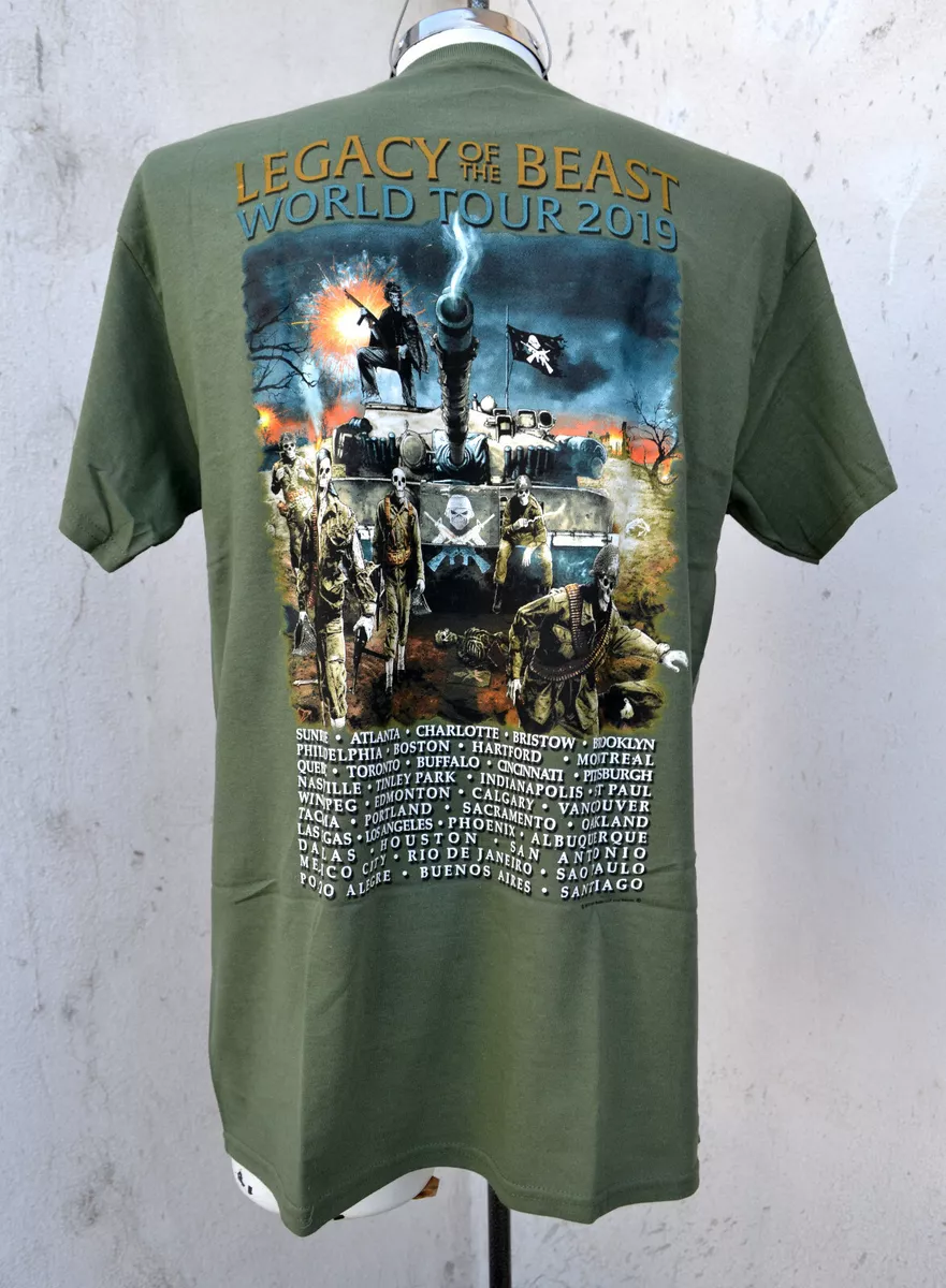 Iron maiden 2019 tour shirts cheap
