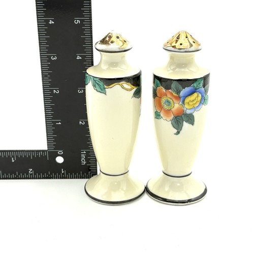 Noritake Japan Shaker Set Pitcher Muffineer Salt Pepper Shakers Floral Pattern - Picture 12 of 14