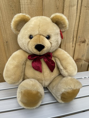 Beautiful and Soft Keel Toys Soft Bear With Bow - 52cm Length very cuddly - Picture 2 of 5