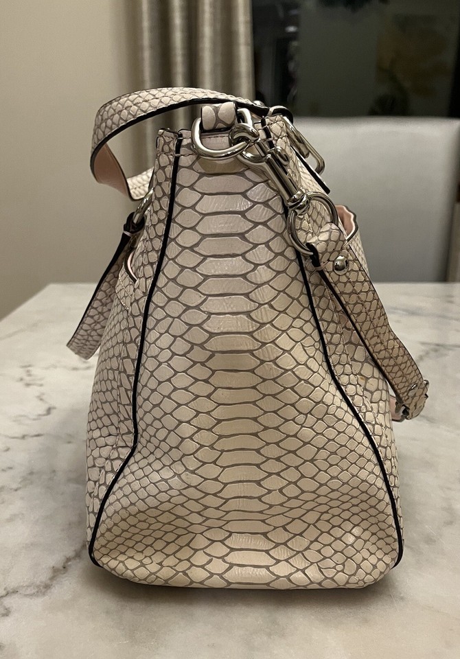 Coach Leather Purse Light Pink Snake Skin eBay