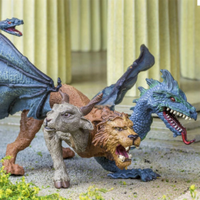Chimera 5.85 L x 5.3 W x 4 H Inches - Tabletop Gaming RPG Miniature Fantasy Fig