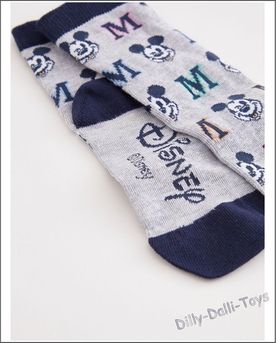 2 Pairs Disney 100 Years Mickey Mouse Socks Infant Shoe Size 6 - 8.5 Toddler Kid - Picture 3 of 12