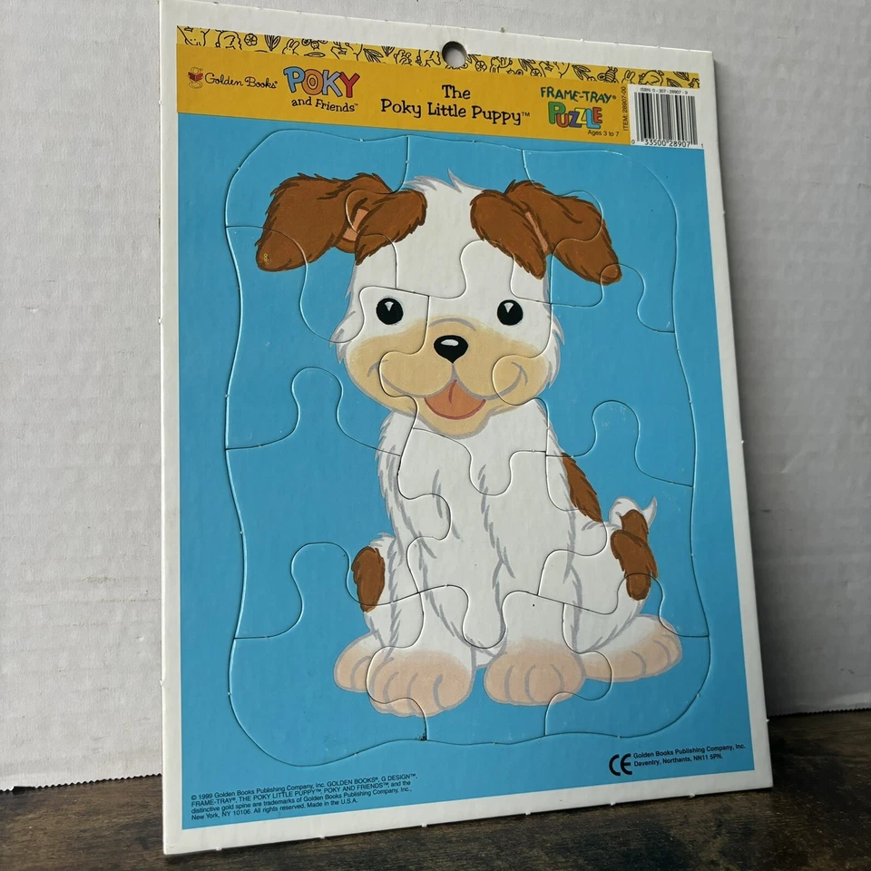 Rare Vintage Poky & Friends The Poky Little Puppy Frame Tray Puzzle 28907-00 - Image 3 of 4