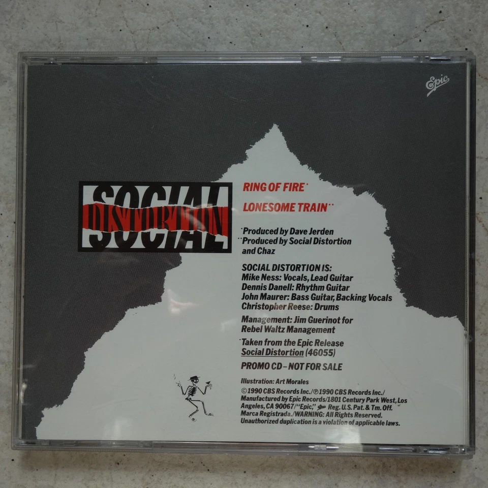 Social Distortion ‎– Ring Of Fire   PROMO CD   Epic ‎– ESK 2120  near mint - Bild 2 von 4