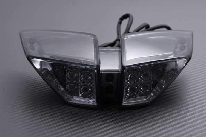 Feu de signalisation LED noir fumé de prestige pour MV Agusta Brutale 1090 de 2010 à 2013