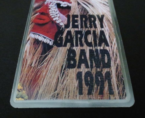 Jerry Garcia Backstage Pass Laminado 1991 JGB Tour Máscara Tribal Grateful Dead JG - Imagen 9 de 12