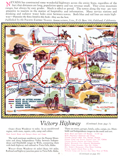 1931 Utah Focused Travel Brochure-US30-US40-US50-Lincoln Highway-Victory Highway - Picture 7 of 10