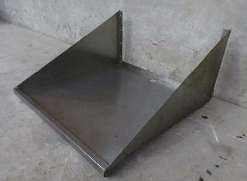 24'' x 24'' Stainless Steel Commercial Microwave Oven Wall Mount Shelf