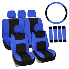 Fh Group Universal Fit Cloth Car Seat Covers Covers W Steering Cover Full Set Fh Group Universal Fit Cloth Car Seat Covers Covers W Steering Cover Full Set