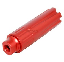 4.5'' Muzzle Brake 1/2"x28 RH for 350 Legend - Red Anodized Aluminum