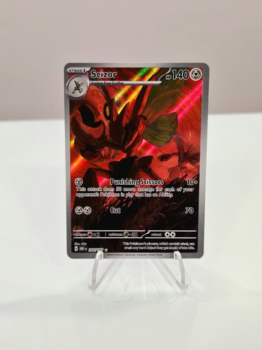 Scizor 205/197 Sv03: Obsidian Flames Illustration Rare Holo NEAR MINT
