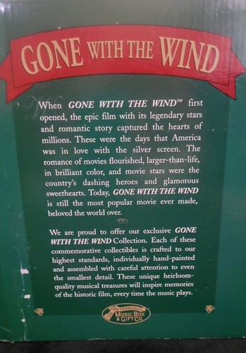 Gone With The Wind San Francisco Music Box Co Rhett & Scarlett on Bench Figurine - Bild 3 von 17