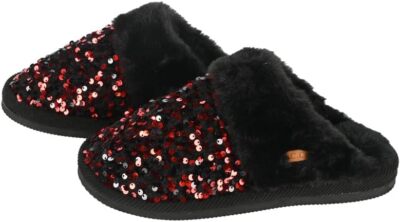 C.C Multi-Option Colorful Slip-On Slippers With Faux Fur Lining Indoor-Outdoor