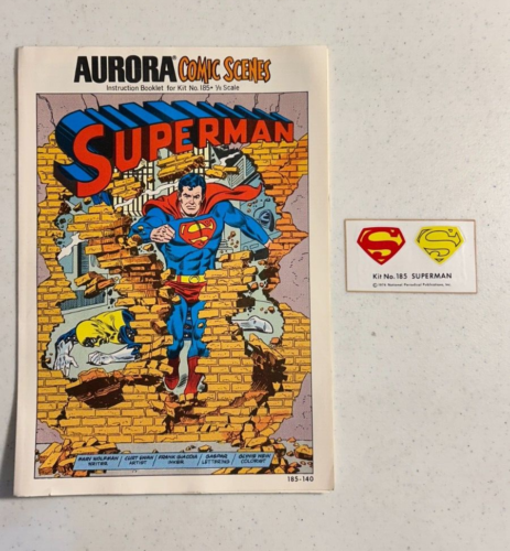 1974 Aurora Superman Comic Scenes Model Kit # 185 Vintage - Picture 7 of 9