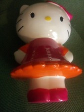 Hello Kitty Ceramic Piggy Bank 9 1/2 Inches Tall 2012