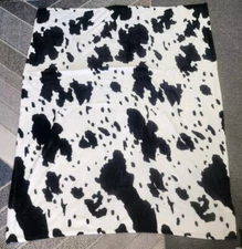 Cow Print Blanket Soft Warm Plush Cow Blanket Throw Lightweight Fleece 64 X 50