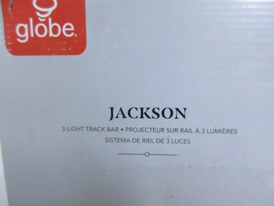 Globe Electric Jackson 2 ft 3 luces níquel cepillado kit de iluminación de pista fija Foto 4 de 4